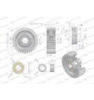 Satelita kompletny przedni napęd C-385 WARYŃSKI