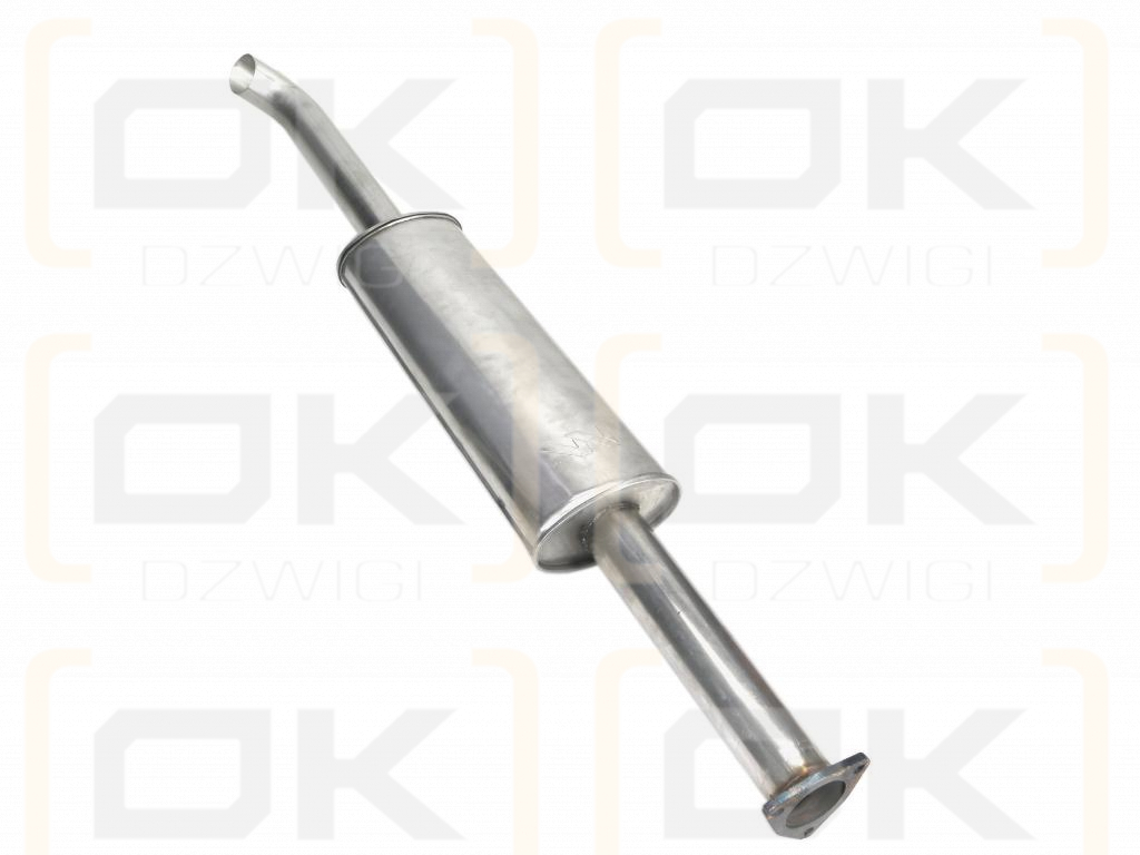 Tłumik TURBO 1676mm 9.8kg C-385 inox gięty wylot Waryński