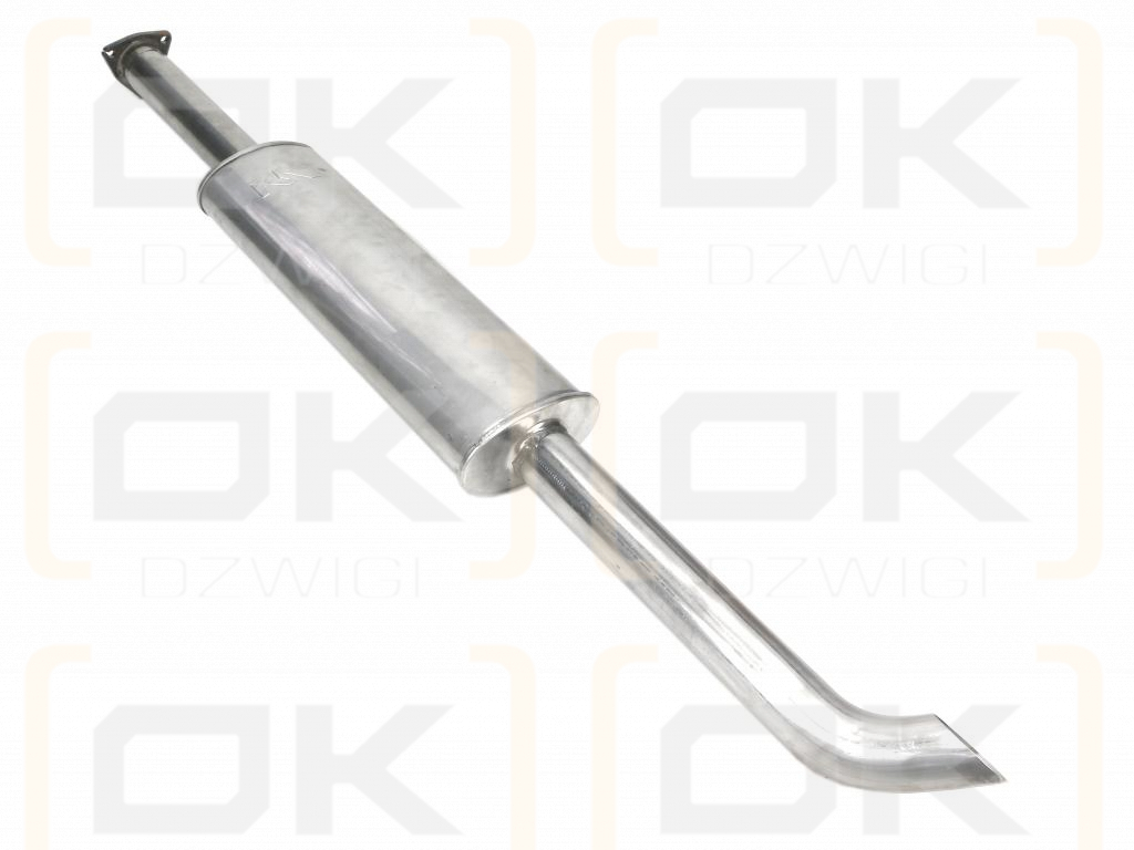 Tłumik TURBO 1676mm 9.8kg C-385 inox gięty wylot Waryński