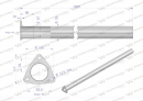 Rura C-385 TURBO ( prosta ) INOX WARYŃSKI