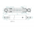 Cylinder hydrauliczny, siłownik pomocniczy podnośnika C-385 6-cyl. SMT2CJ.63.36.300 Kraj
