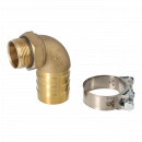 Suction port 2"; 1 1/4" BSP 90 degrees