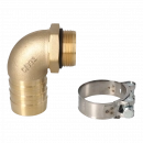 Suction port 2"; 1 1/2" BSP 90 degrees
