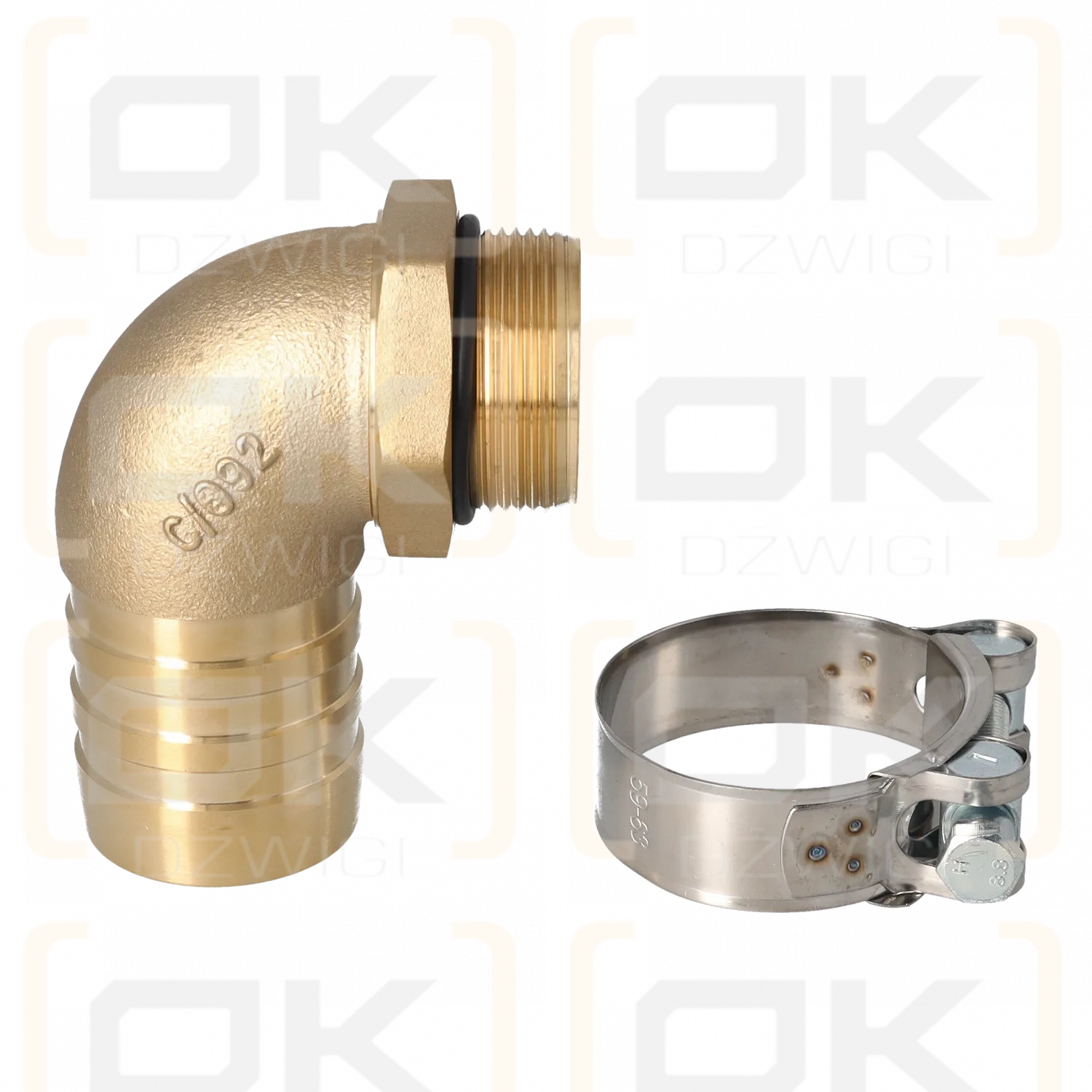 Suction port 2"; 1 1/2" BSP 90 degrees