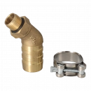 Suction port 1 1/2"; 3/4" BSP 45 degrees