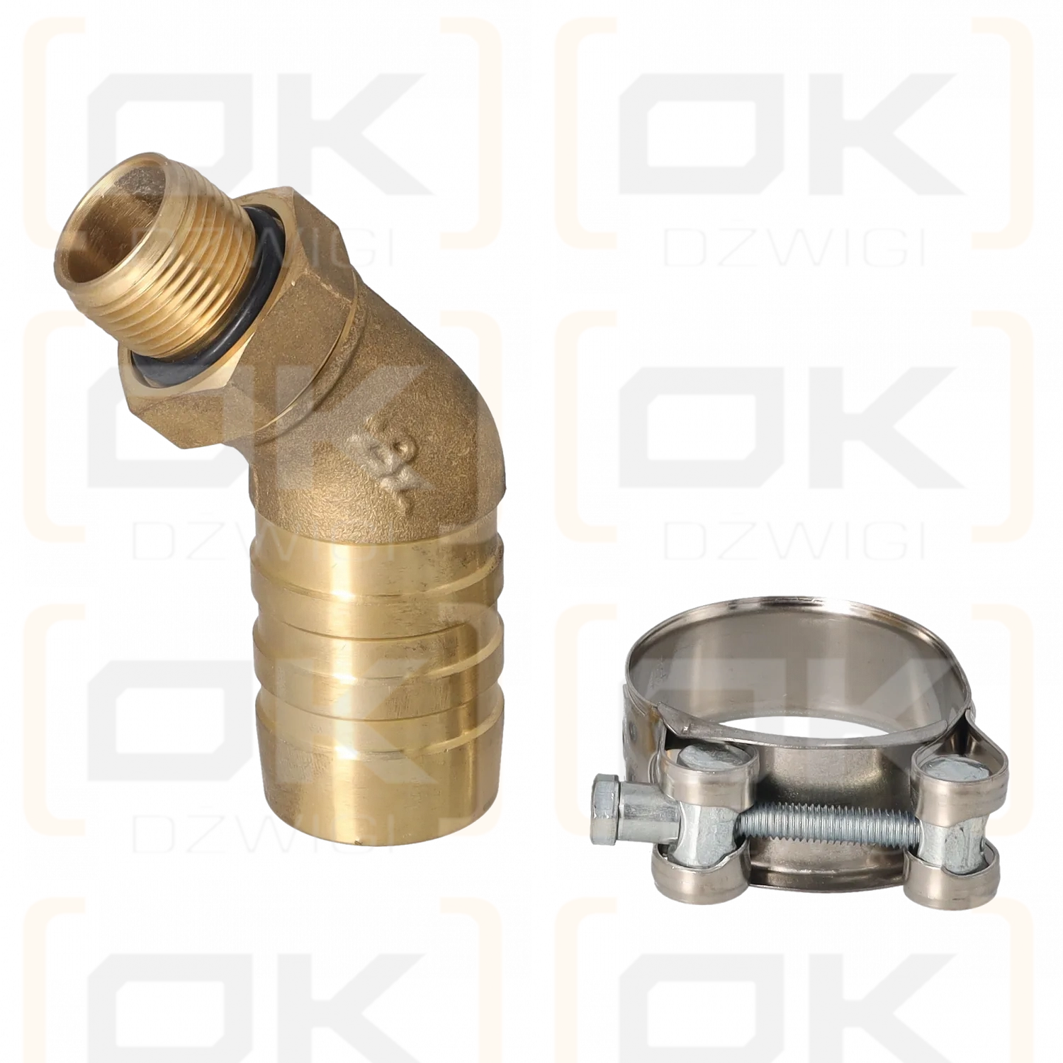 Suction port 1 1/2"; 3/4" BSP 45 degrees
