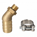 Suction port 1 1/2"; 3/4" BSP 45 degrees