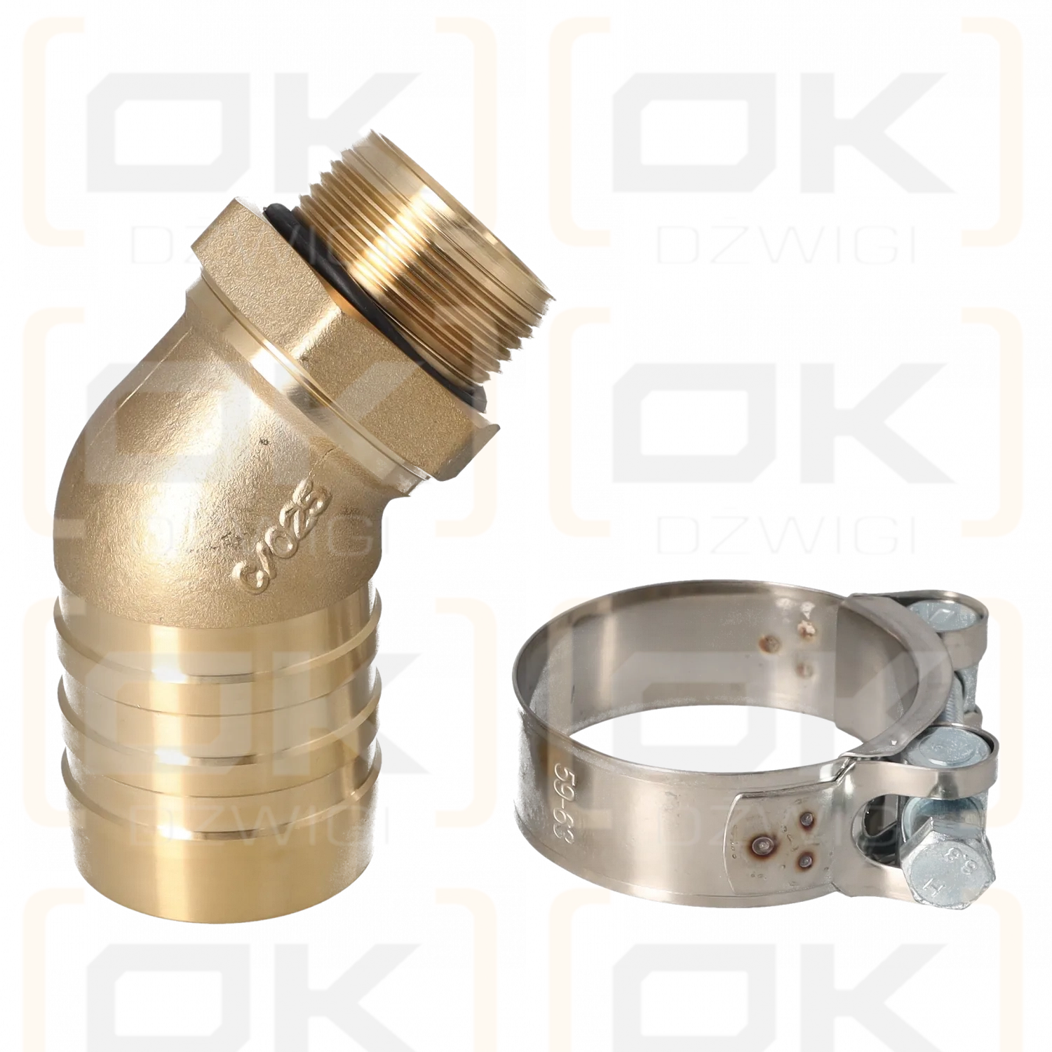 Suction port 2"; 1 1/4" BSP 45 degrees
