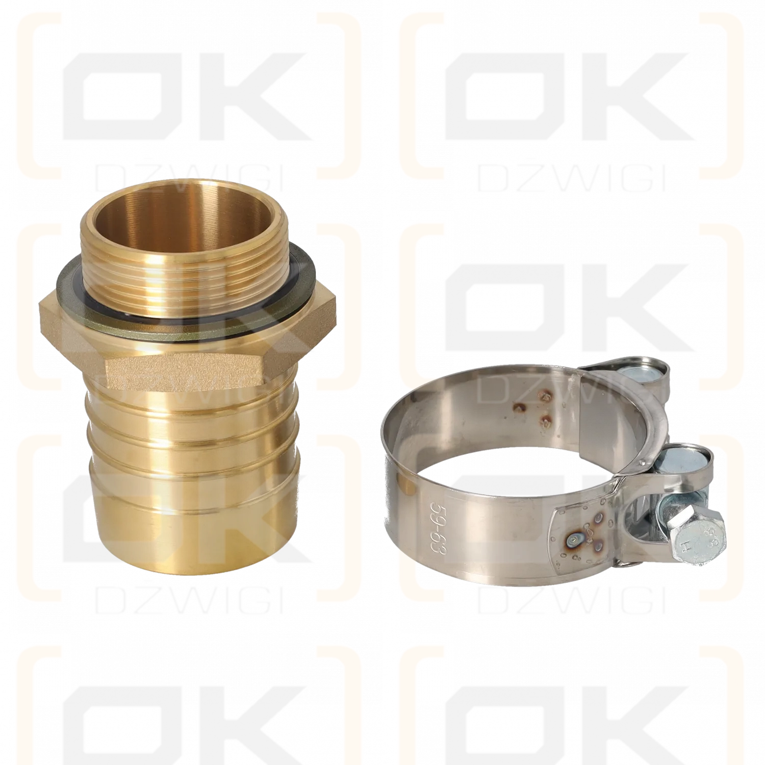 Suction port 2"; 1 1/2" BSP straight