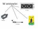 Panel z dwoma joystickami 4-pozycyjnymi. 12VDC