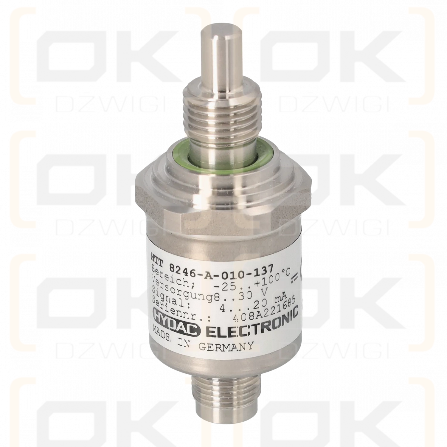 Sensor de temperatura Hydac HTT 8246-A-010-137 1/4G 4-20 mA 8-32 V CC -25...+100 °C