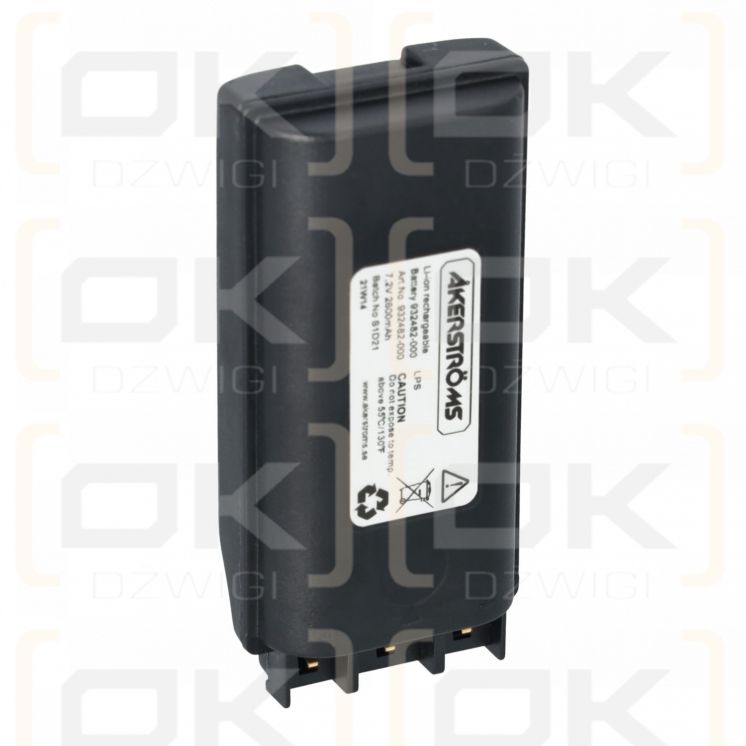 Bateria Akerstroms 7,2VDC 2,2Ah typ BC85