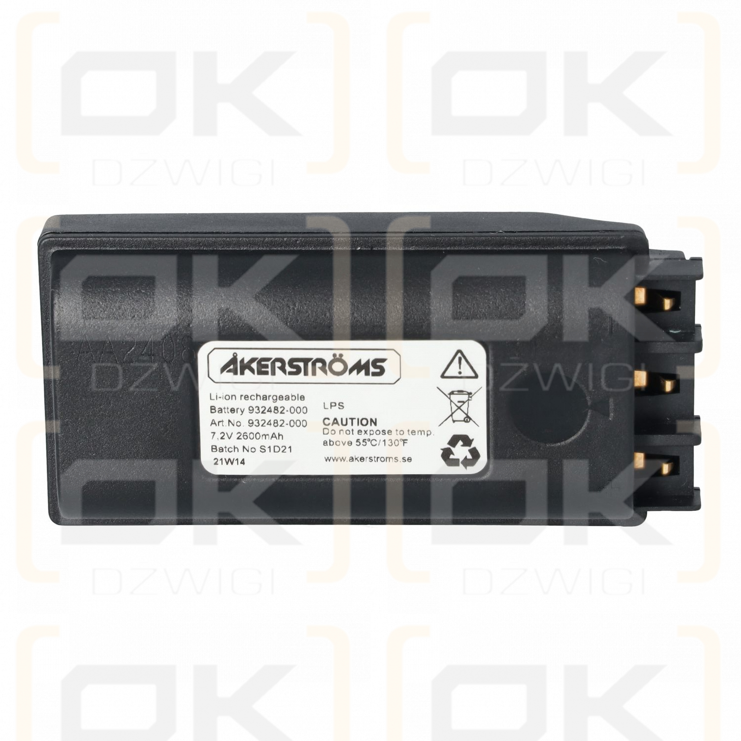 Bateria Akerstroms 7,2VDC 2,2Ah typ BC85