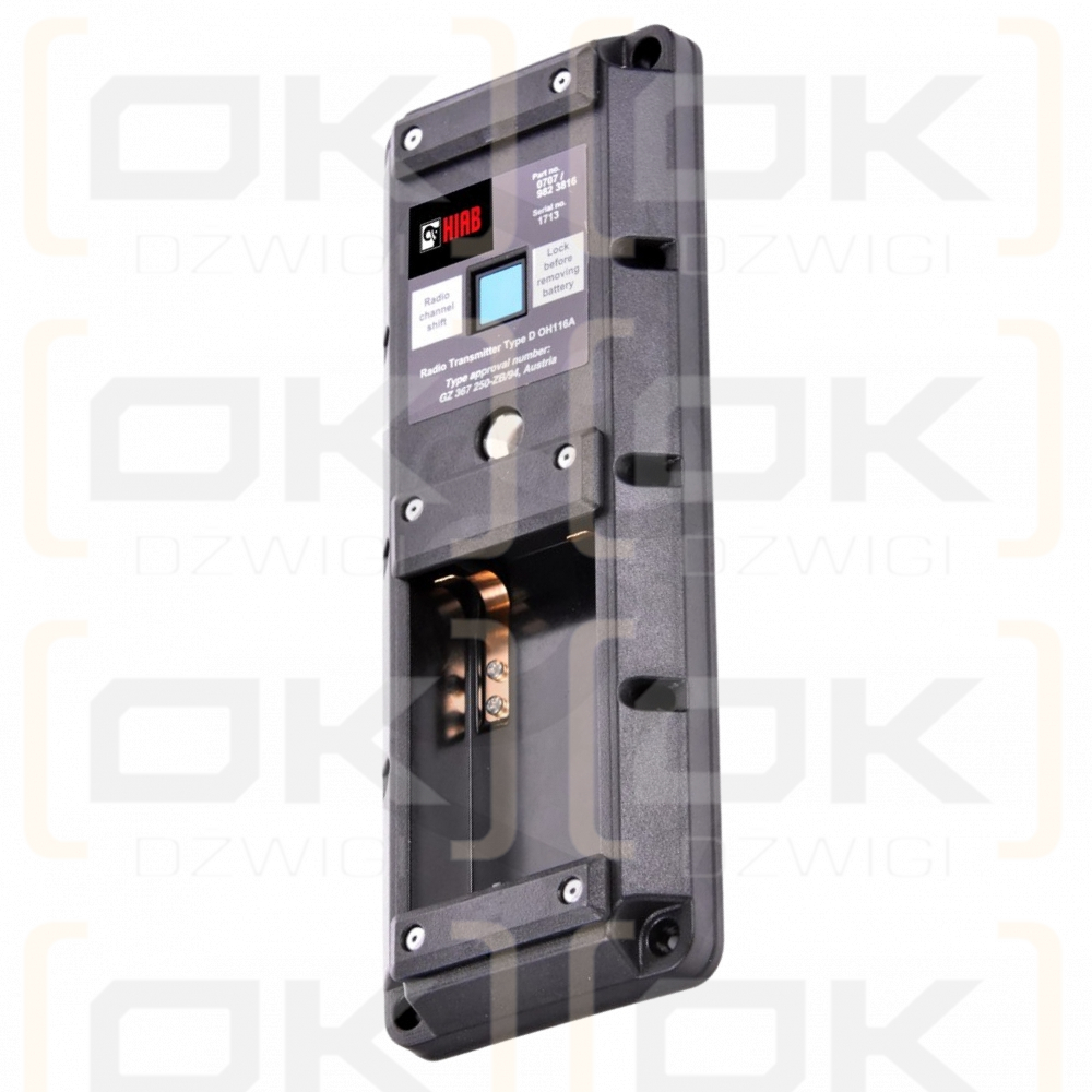 Transmisor de control remoto Hiab - parte inferior