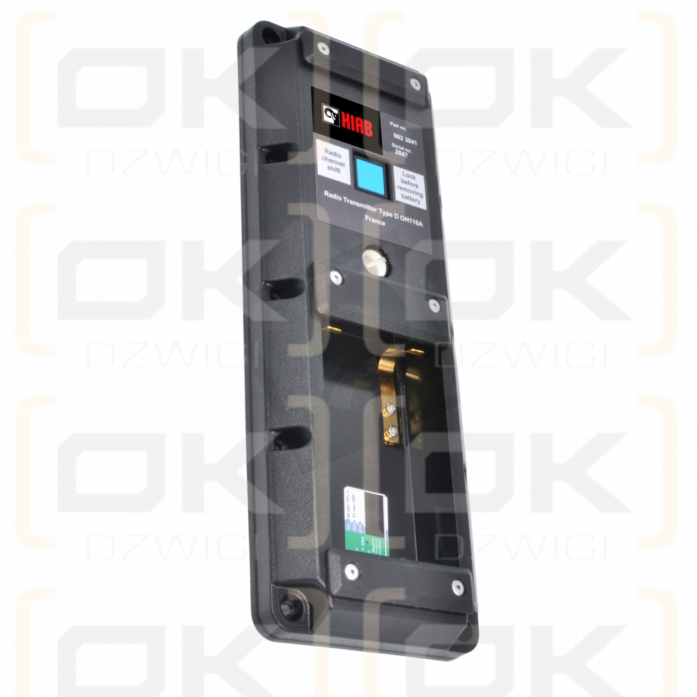 Transmisor de control remoto Hiab - Parte inferior Francia