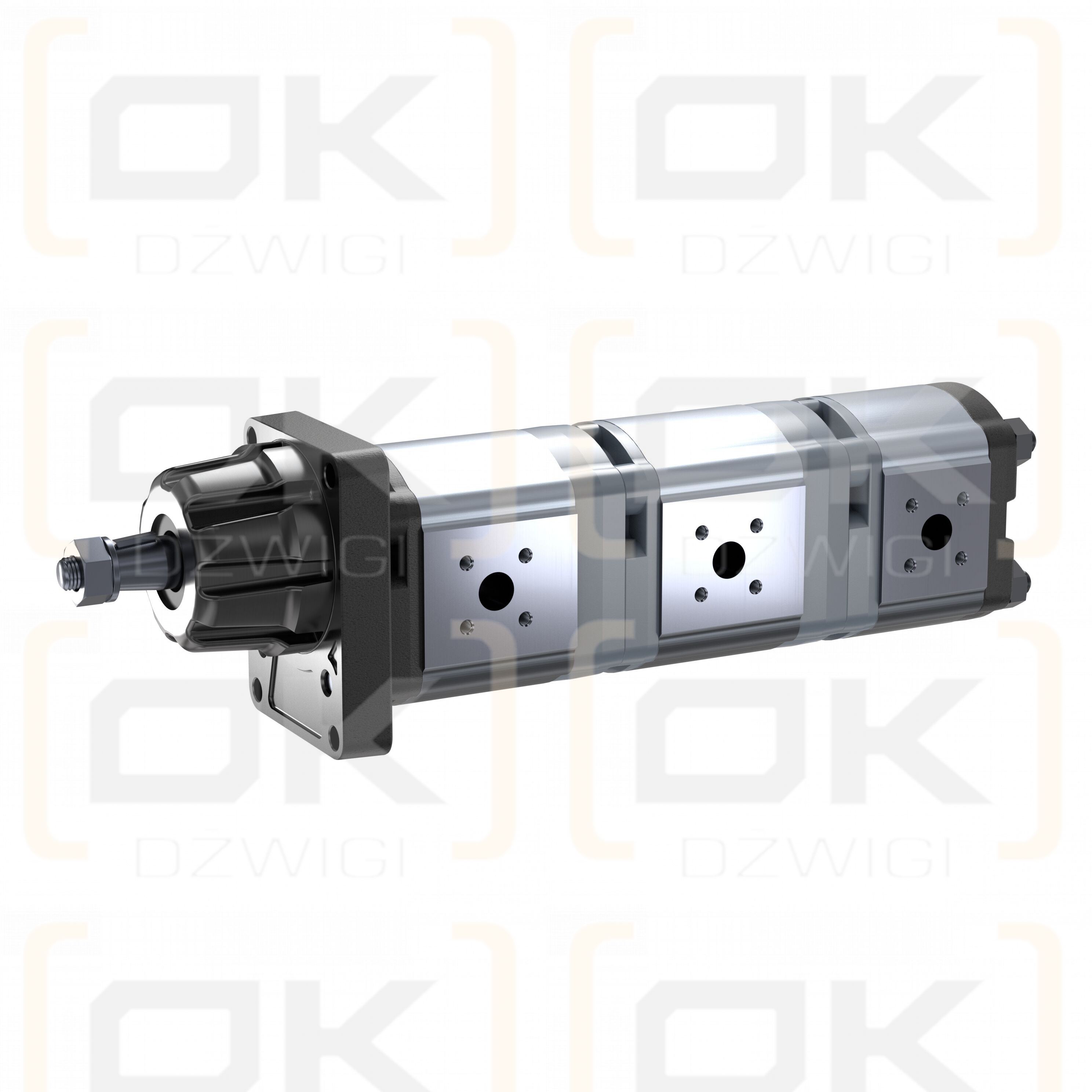 Bomba de engranajes Bosch Rexroth AZPFFF-10-016-016-008-R de 16+16+8 cc