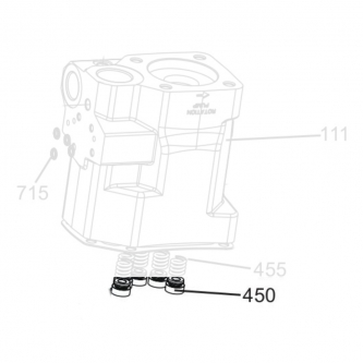 Conjunto de manguito Parker VP1-FS1; VP1-45/60/75