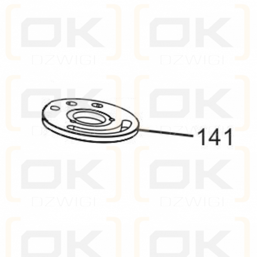 Placa de soporte para bomba Parker VP1-045/060/075 tipo L