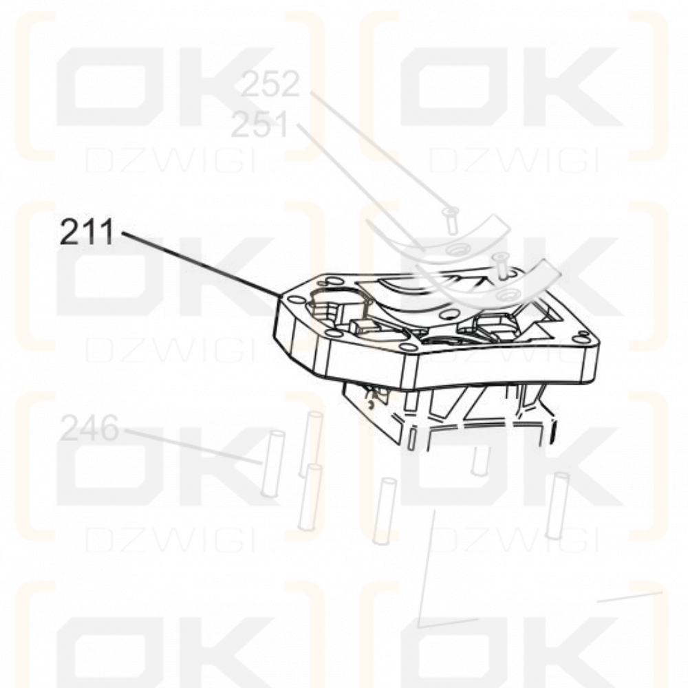 Фланец насоса Parker VP1 045/060/075