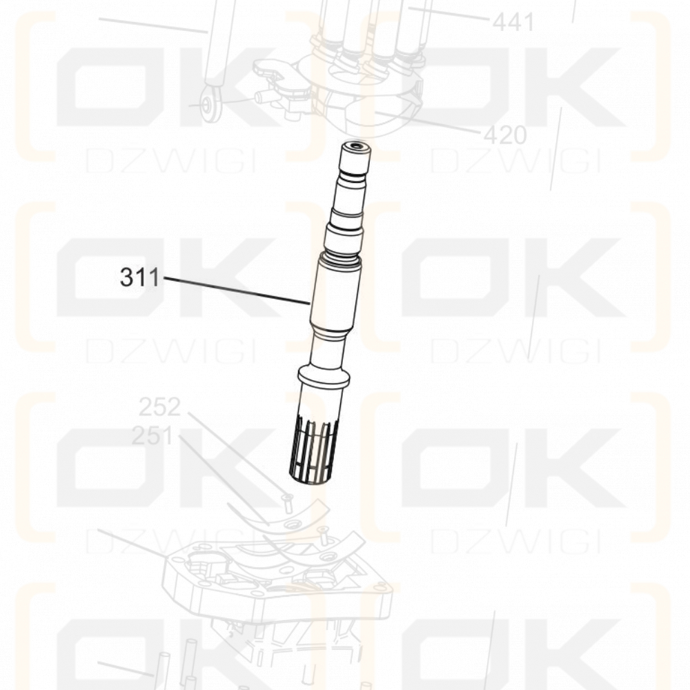VP1-045 / 060/075 shaft
