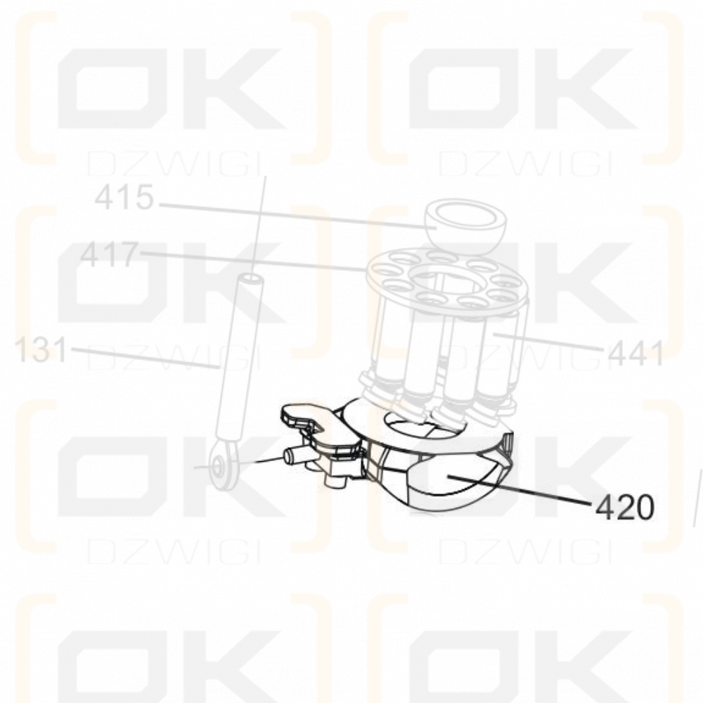 Soporte para bomba Parker VP1-045 tipo L
