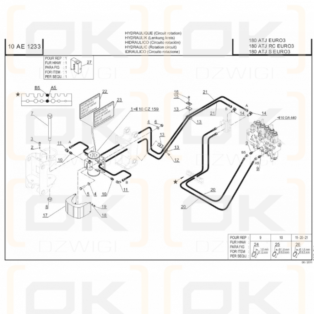 Zawór hydrauliczny Manitou; Helac 28799