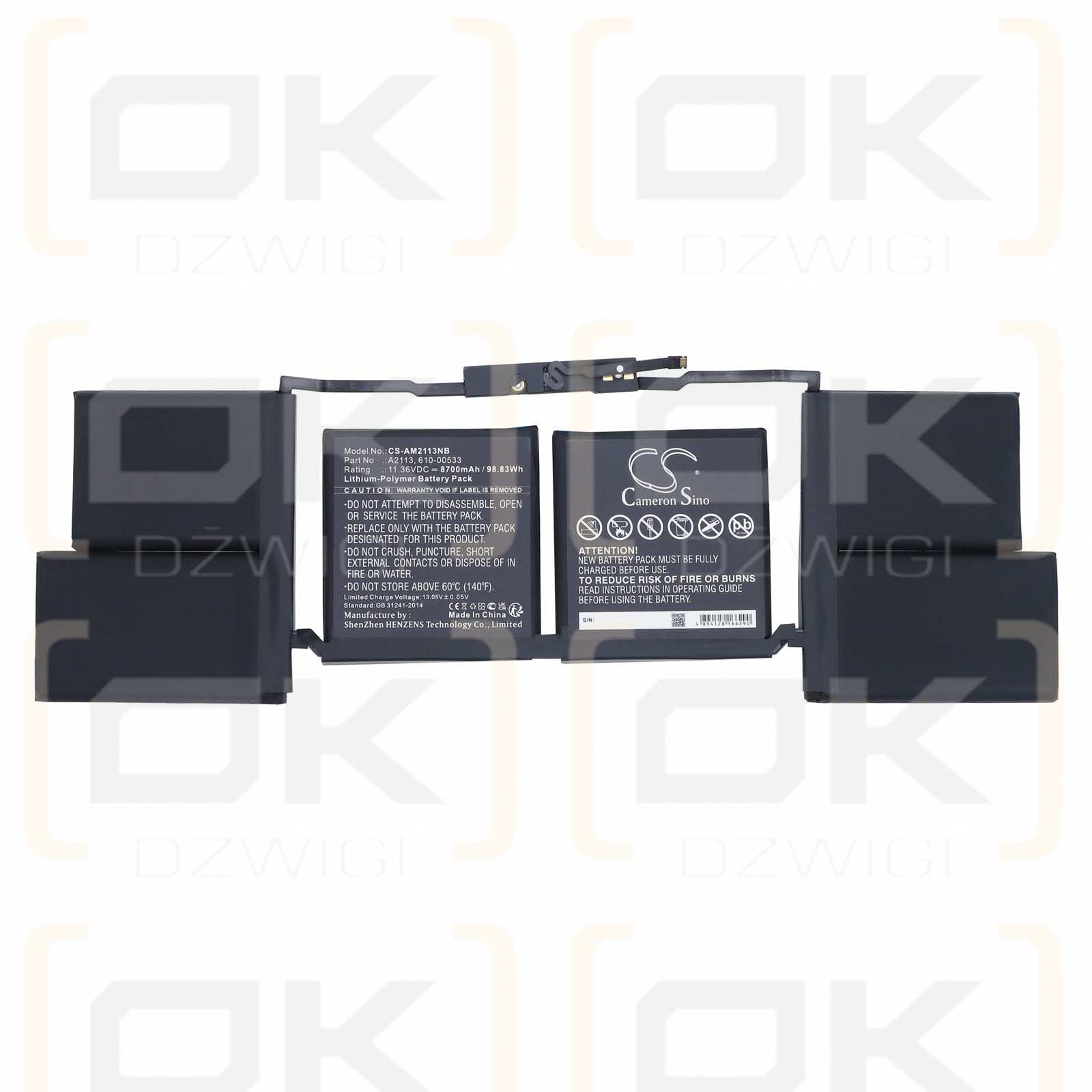 Bateria zamienna do Apple MacBook Pro 16