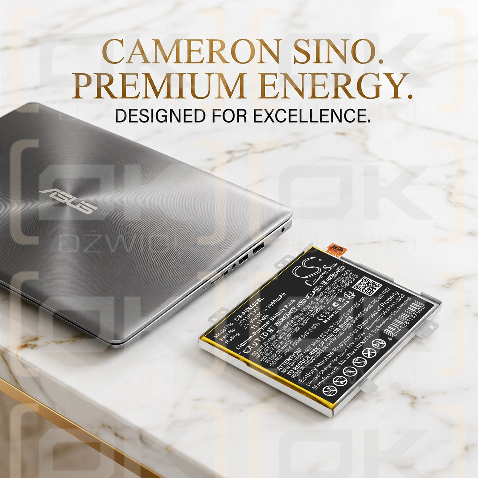 Сменный аккумулятор для Asus ZX551ML ZX550M / C11P1507 2900 мАч Li-Polymer 3,85 В (Cameron Sino)