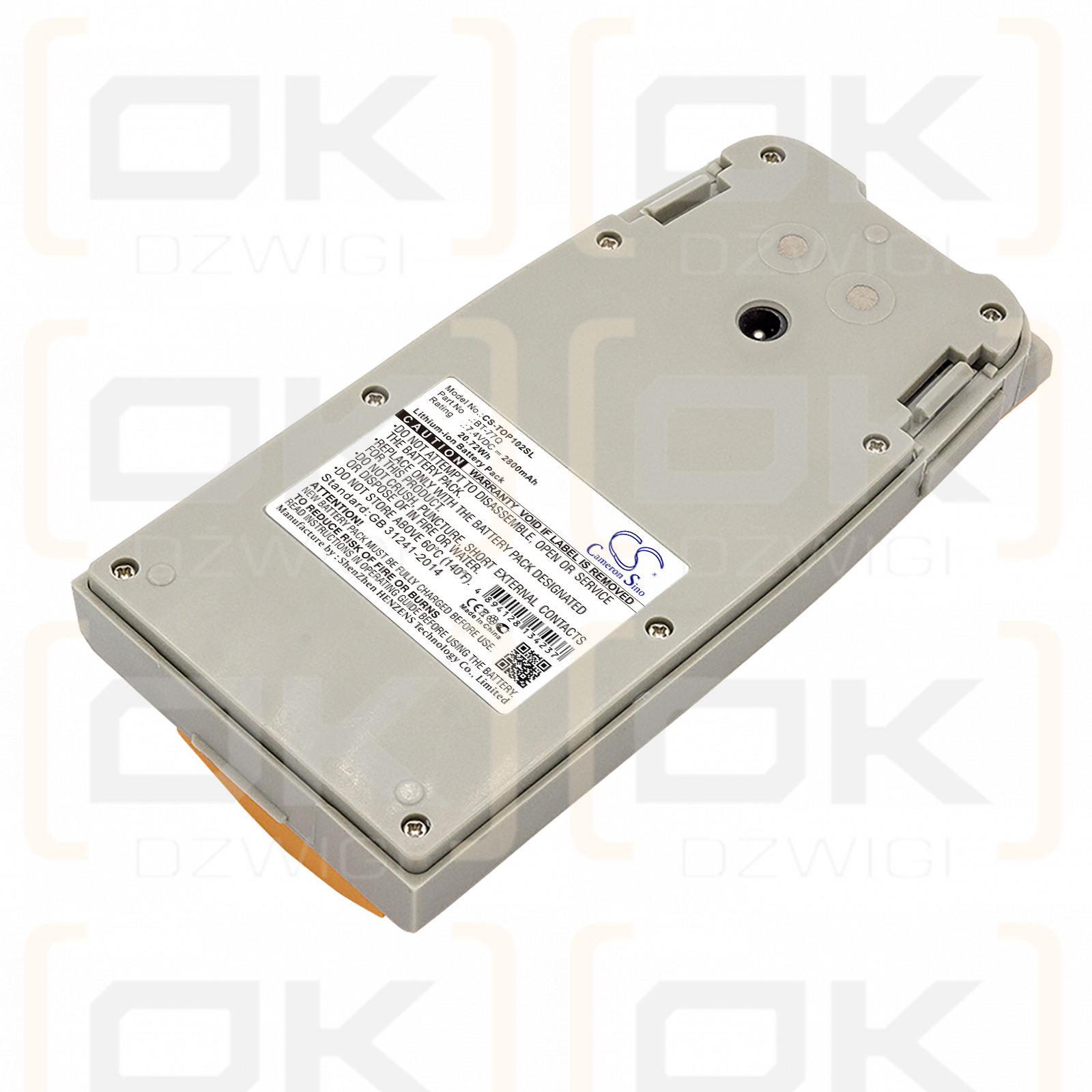 Replacement Battery for Topcon Cygnus KS-102 Total Station / BT-77Q 2800 mAh Li-ion 7.4 V (Cameron Sino)