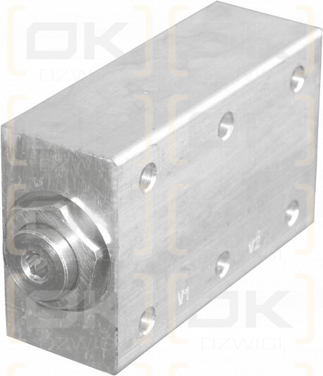 Válvula antirretorno doble brida 1/2" BSP 50 l/m 210 bar 8 bar junta tórica