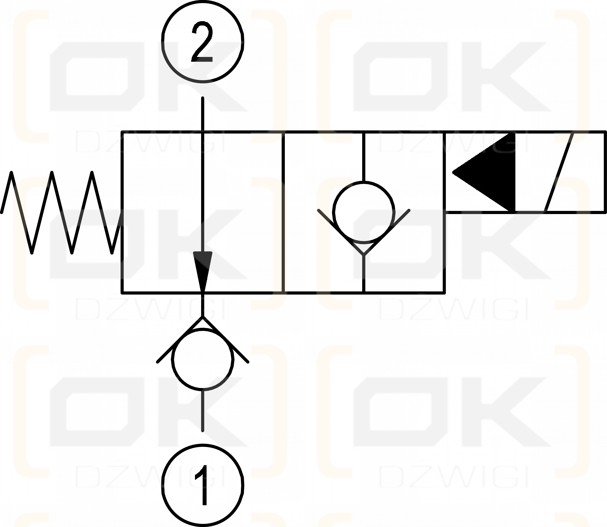 Elektrozawór Rexroth 2-drogowy; NO; 15,87mm; 3/4 16UNF; D36; OD150619B000000