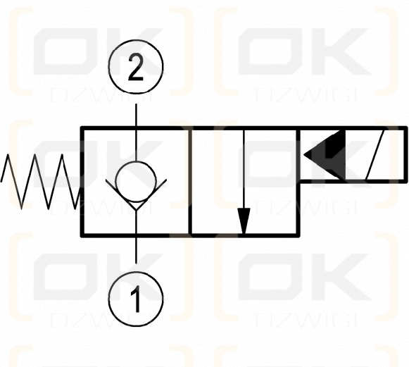 Elektrozawór Rexroth 2-drogowy; NC; 15,87mm; 3/4 16UNF; D36; OD150519DP00000