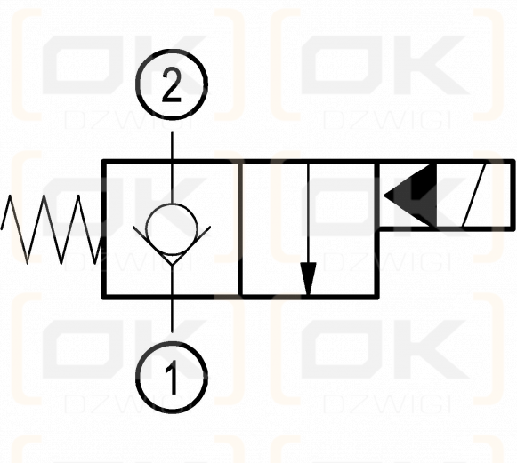 Elektrozawór Rexroth 2-drogowy; NC; 23,5mm; G 3/4; D36; OD150117D000000