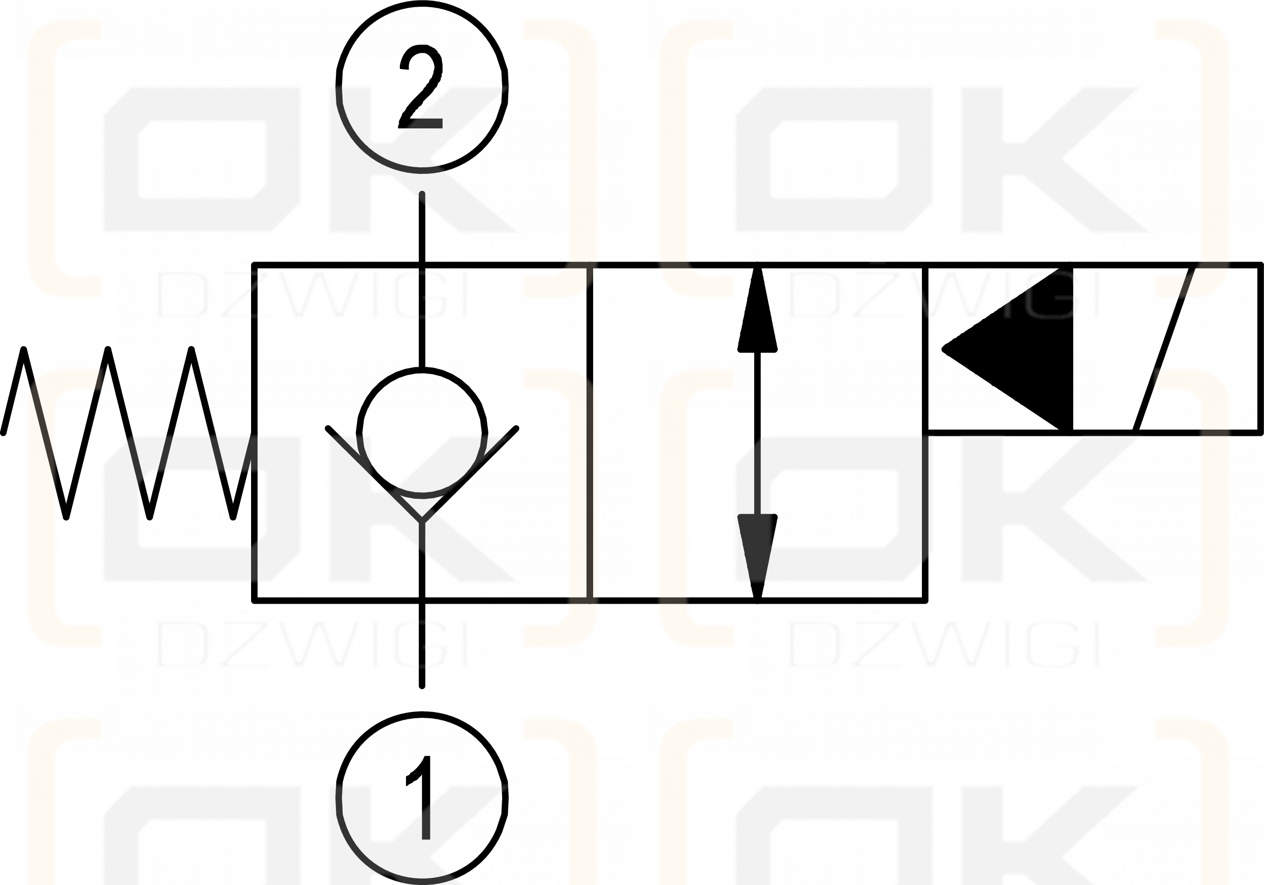 Elektrozawór Rexroth 2-drogowy; NC; 15,87mm; 7/8 14UNF; D36; OD150536A000000