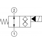 Elektrozawór Rexroth 2-drogowy; NO; 12,7mm; 3/4 16UNF; D36; OD153218B000000