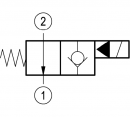 Elektrozawór Rexroth 2-drogowy; NO; 30mm; G 1