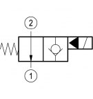 Elektrozawór Rexroth 2-drogowy; NO; 30mm; G 1