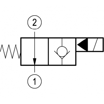 Elektrozawór Rexroth 2-drogowy; NO; 30mm; G 1