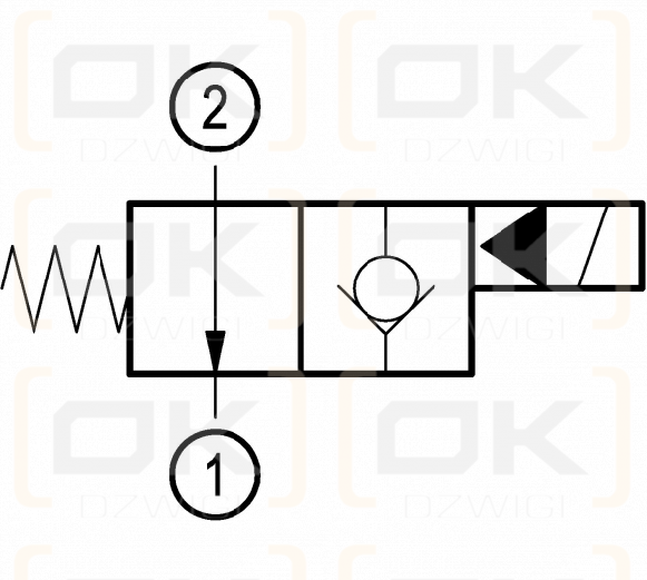 Elektrozawór Rexroth NO, 23,50mm, G 3/4, cewka D36 OD151217A000000
