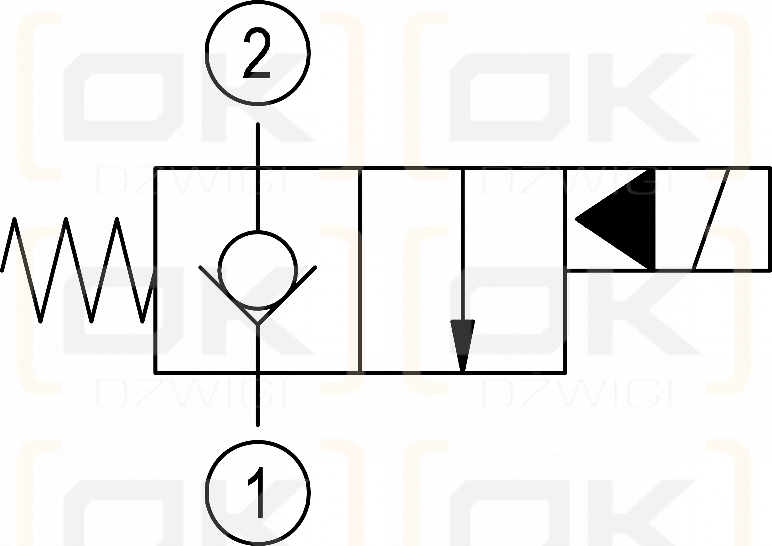 Elektrozawór Rexroth 2-drogowy; NC; 12,7mm; 3/4 16UNF; D36; OD150718E000000