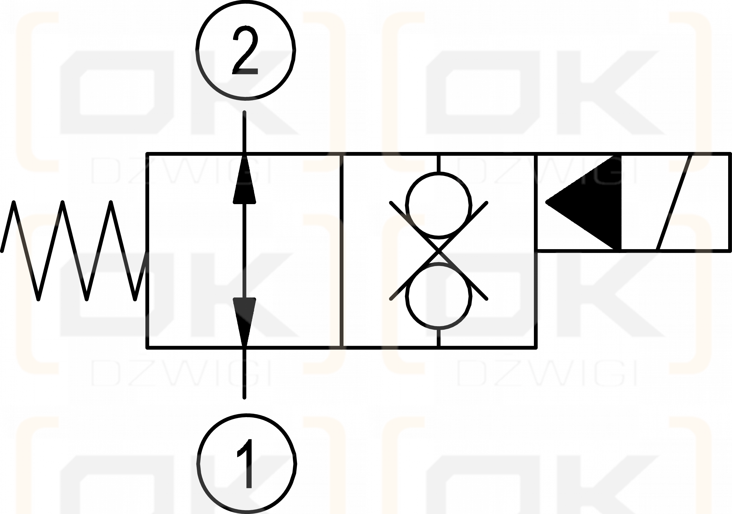 Elektrozawór Rexroth 2-drogowy; NO; 15,87mm; 7/8 14UNF; D36; OD153236B000000