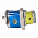 2-Sektionen-Zahnradpumpe XV-3P/32 + XV-2P/6; Gewindeanschlüsse