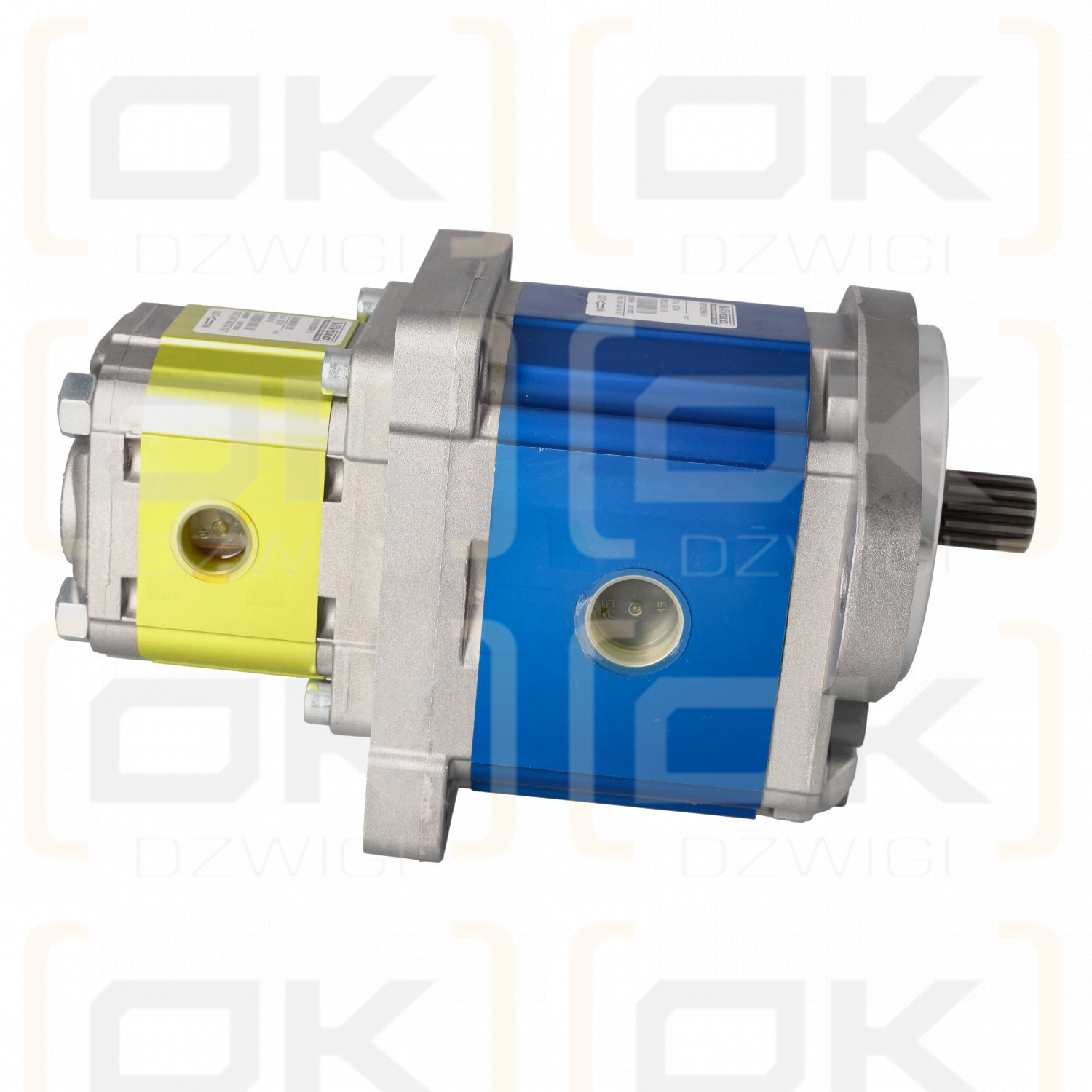 2-Sektionen-Zahnradpumpe XV-3P/32 + XV-2P/6; Gewindeanschlüsse