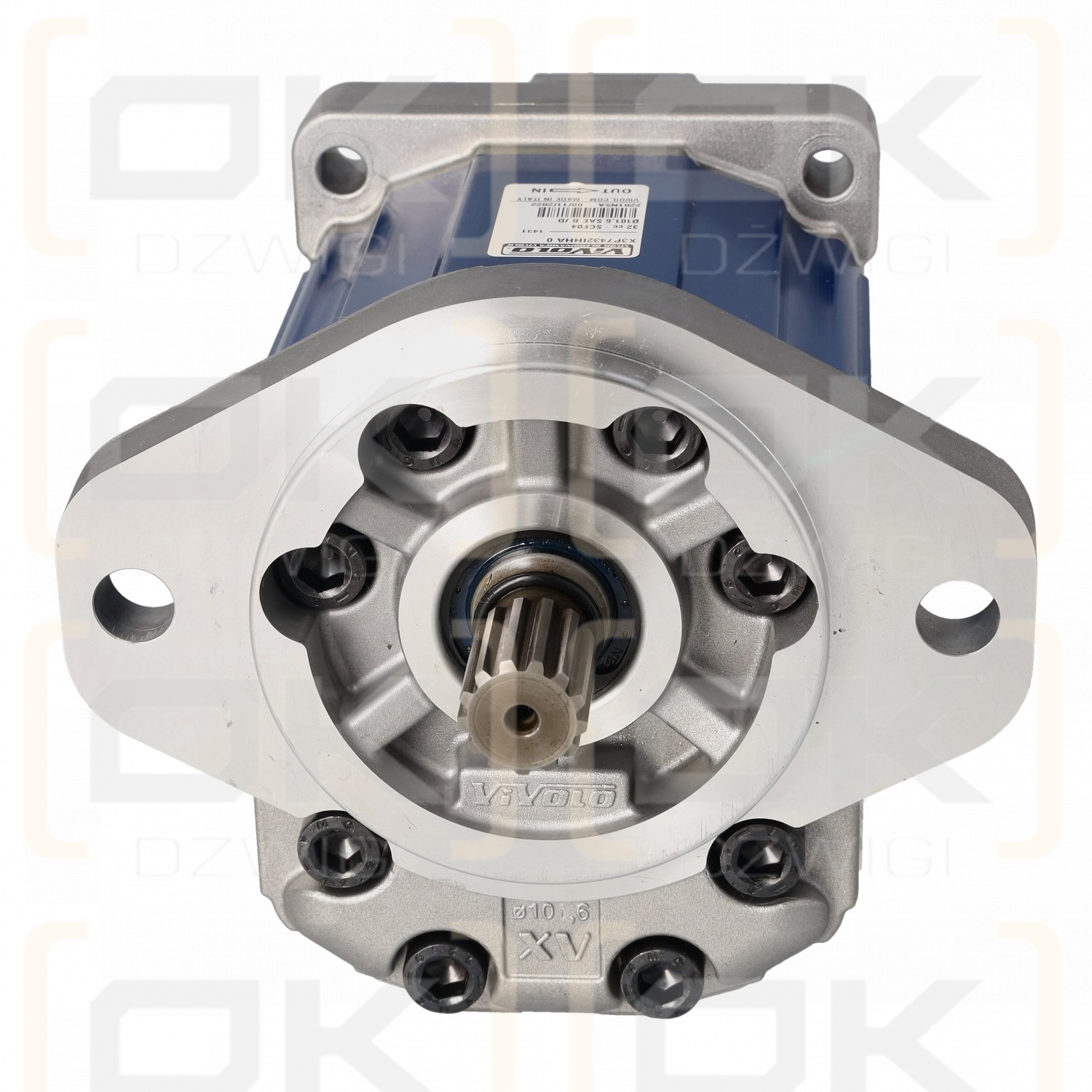 2-Sektionen-Zahnradpumpe XV-3P/32 + XV-2P/6; Gewindeanschlüsse