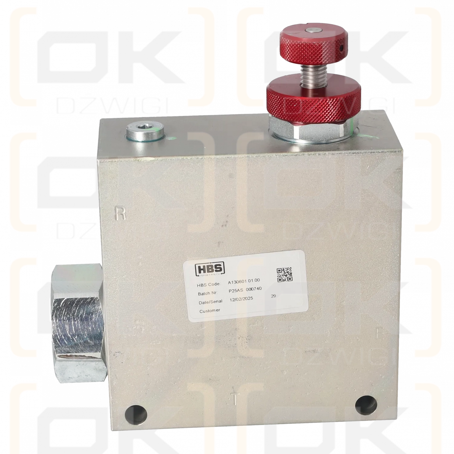 HBS 350 bar three-way regulating valve - G3/4" Galvanized steel