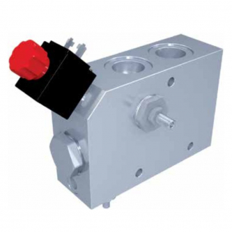 HBS 350 bar (Std. 120bar) three-way regulating valve - G1" Galvanized steel