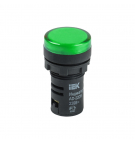 Lampka kontrolna zielona LED 24V; 16mm