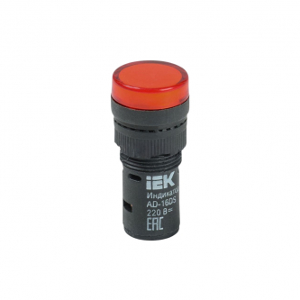 Lampka kontrolna czerwona LED 24V; 16mm