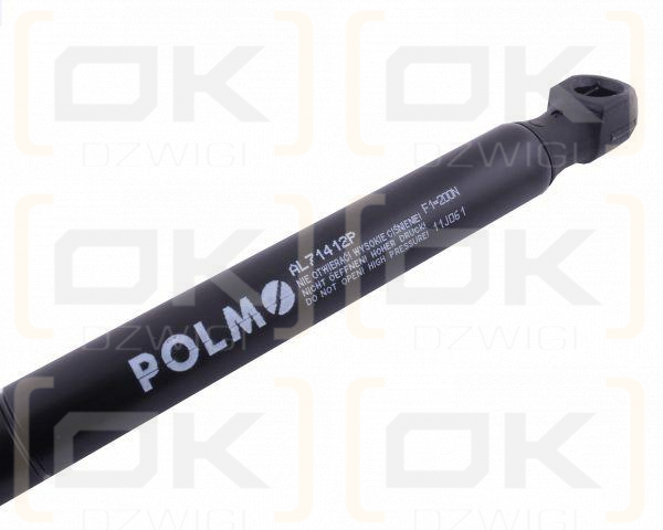 Siłownik szyby przedniej drzwi L max. 284mm AL71412P JOHN DEERE POLMO