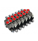 Rozdzielacz sterowany ręcznie 6 sekcyjny 60l/min.